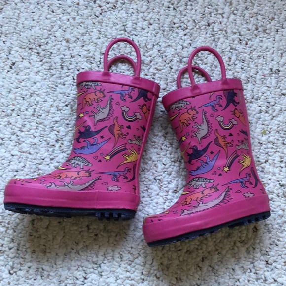 Target Shoes New Baby Girl Pink Dinosaur Rain Boots Poshmark